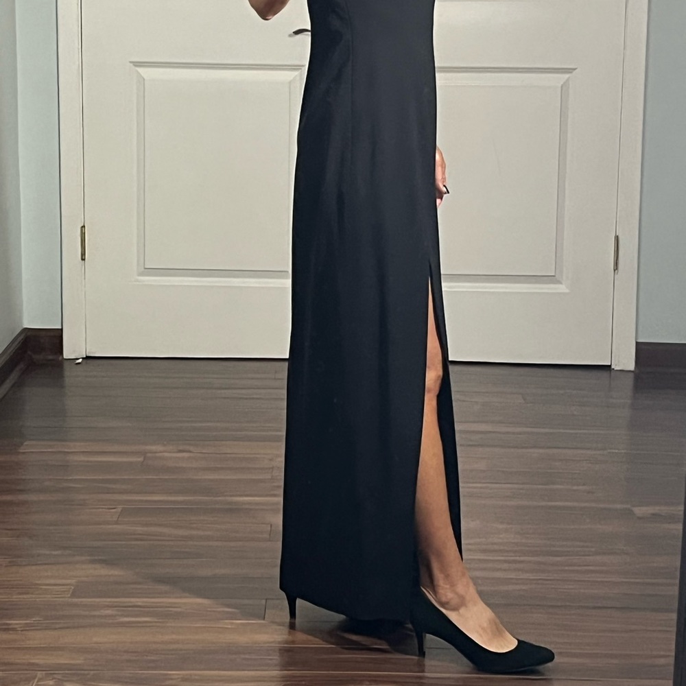 Tempo Paris black open back evening dress size 6 - Picture 3 of 14